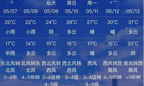 郑州一星期内天气预报_郑州一周天气预报七