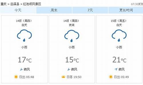 巫溪天气预报15天查询_巫溪天气预报15天查询精准