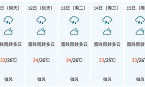 海南儋州市天气预报15天查询_海南儋州市天气预报